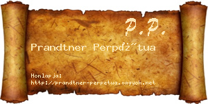 Prandtner Perpétua névjegykártya